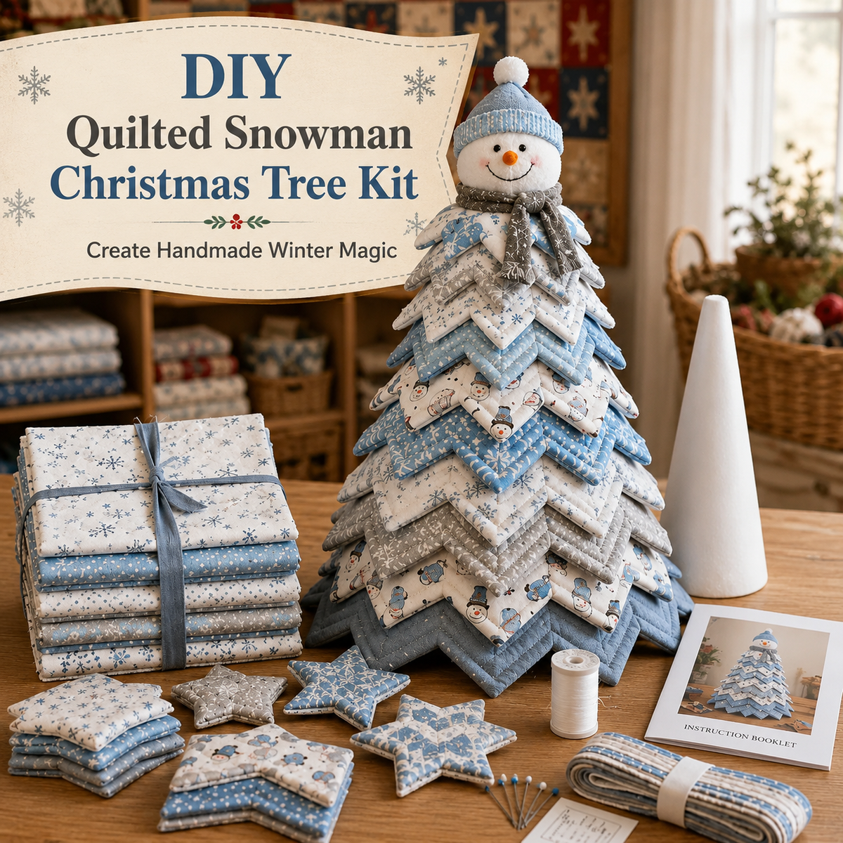 Special Offer - Frosty Snowman DIY Quilted Santa Christmas Tree Kit