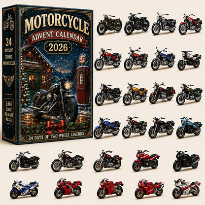 🔥😍🏍️🎄 Motorcycle Advent Calendar 2026 – 24 Days of 2D Two-Wheel Legends 🎁🔥