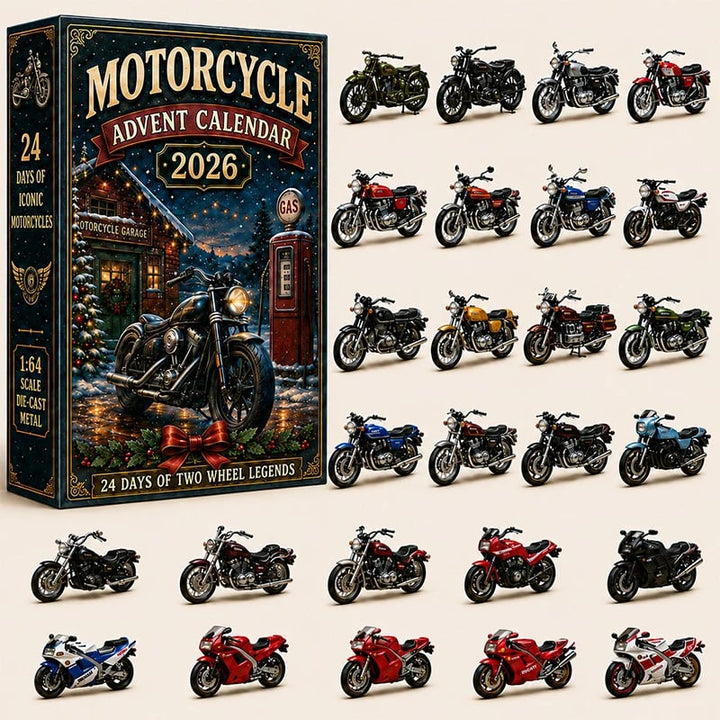 🔥😍🏍️🎄 Motorcycle Advent Calendar 2026 – 24 Days of 2D Two-Wheel Legends 🎁🔥