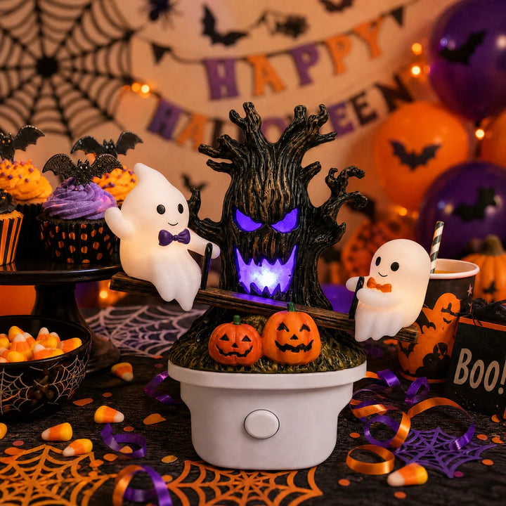 🔥HOT SALE 49% OFF🎃👻Animated Seesaw Ghost Plug In LED Night Light