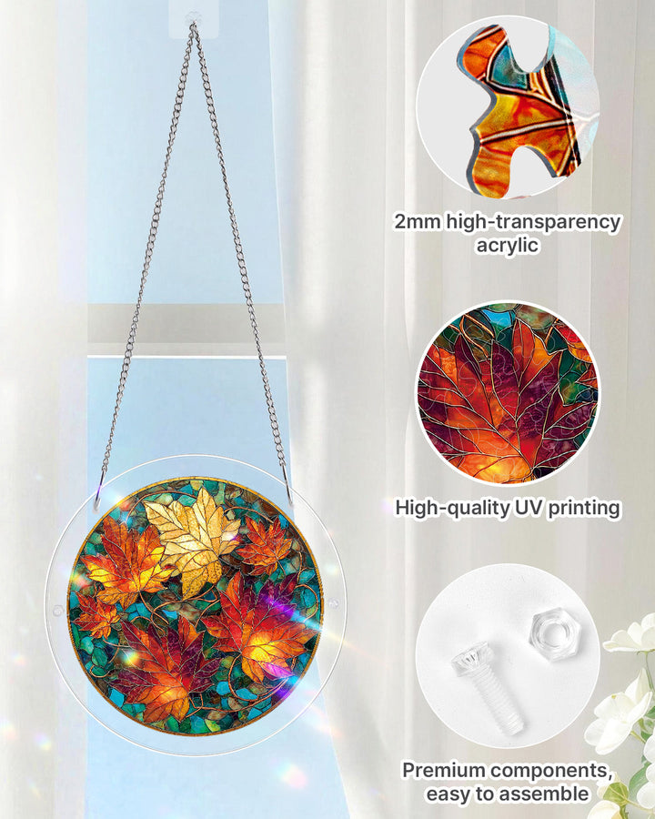 Acrylic Jigsaw Puzzle Suncatcher - Golden Maple