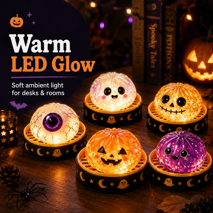 🎃Halloween Dumpling Stress Relief Toys with Steamer Storage Boxes