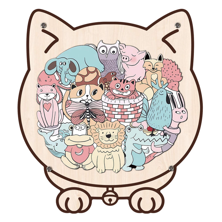 Cute Animal Shaped Wooden Puzzle for Baby