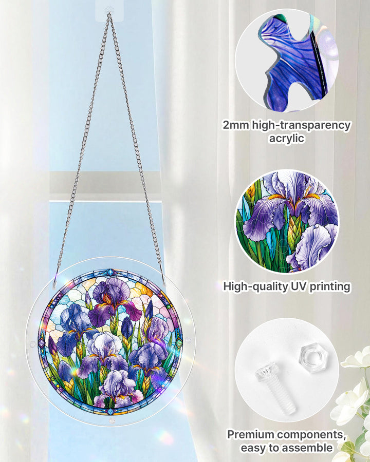 Iris Morning Light Light Suncatcher-Acrylic Window Art