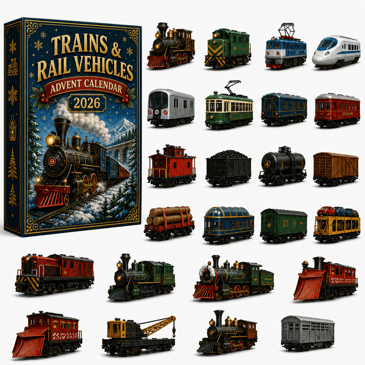 Trains & Rail Vehicles Advent Calendar 2026 – 24 Railway Surprises