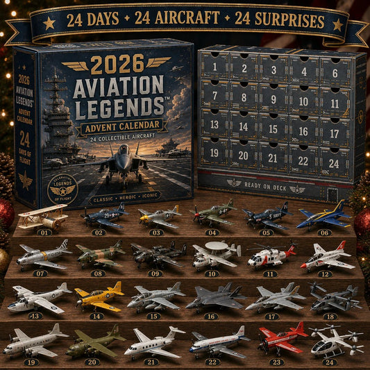 ✈️🎁2026 Aviation Legends 24-Day Aircraft Advent Calendar – 24 Collectible Airplane Surprises for Aviation Fans