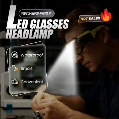 🔥Last Day 50% OFF-Rechargeable LED Headlamp Glasses