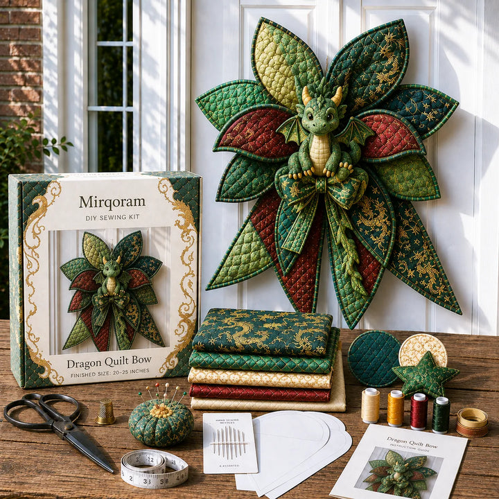 Raccoon - Handmade Quilted Door Bow DIY Sewing Kit