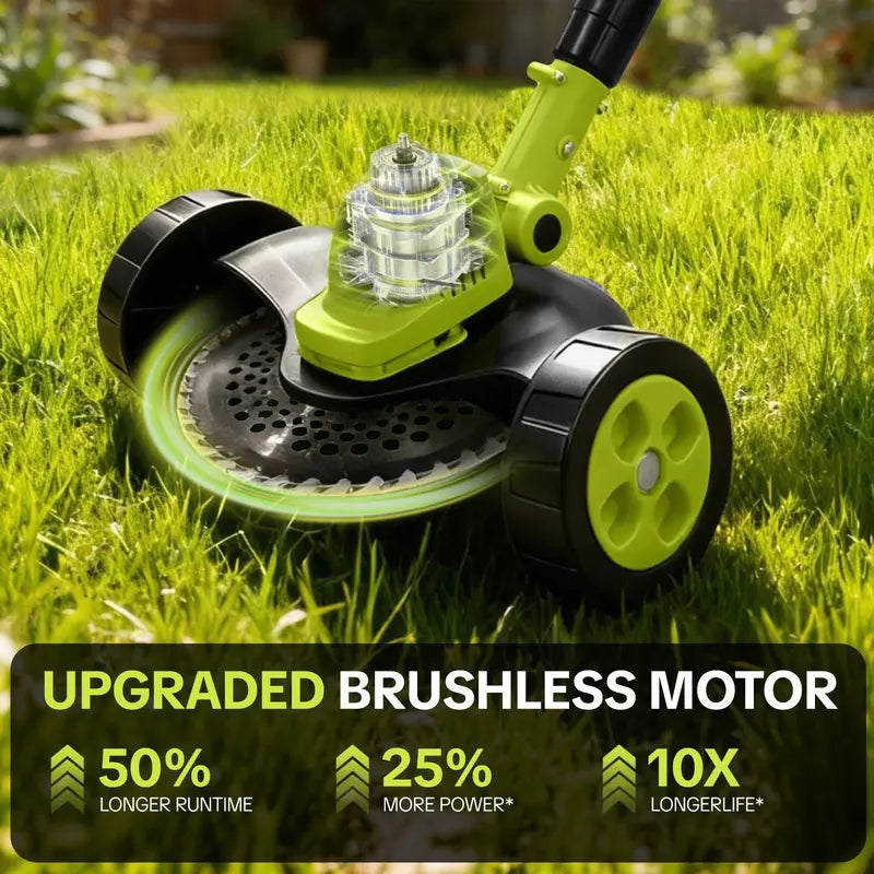 🌿⚡21V 3-in-1 Cordless String Trimmer, Edger & Mini Mower – 2 Batteries Included，Free Shipping