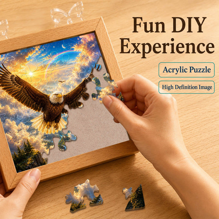 Acrylic Puzzle Night Light - Soaring Eagle