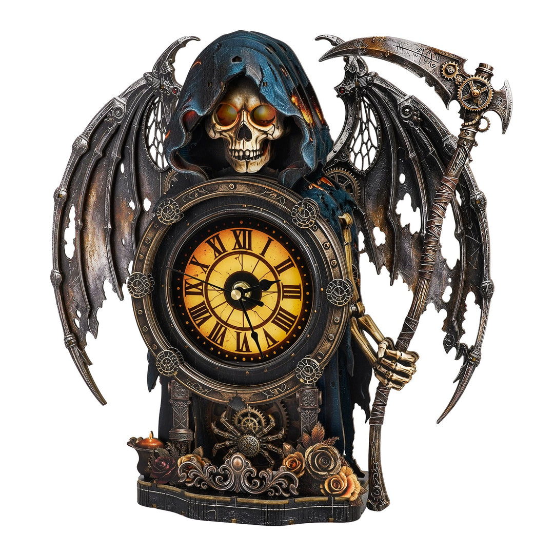 Death God– Hourly Chime DIY Wooden Clock, 3D Puzzle Craft Kit