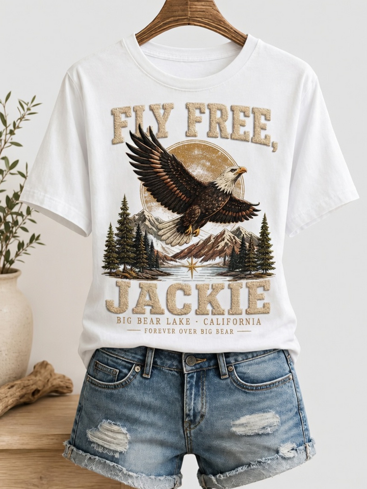 Women's Fly Free Jackie Print Tee