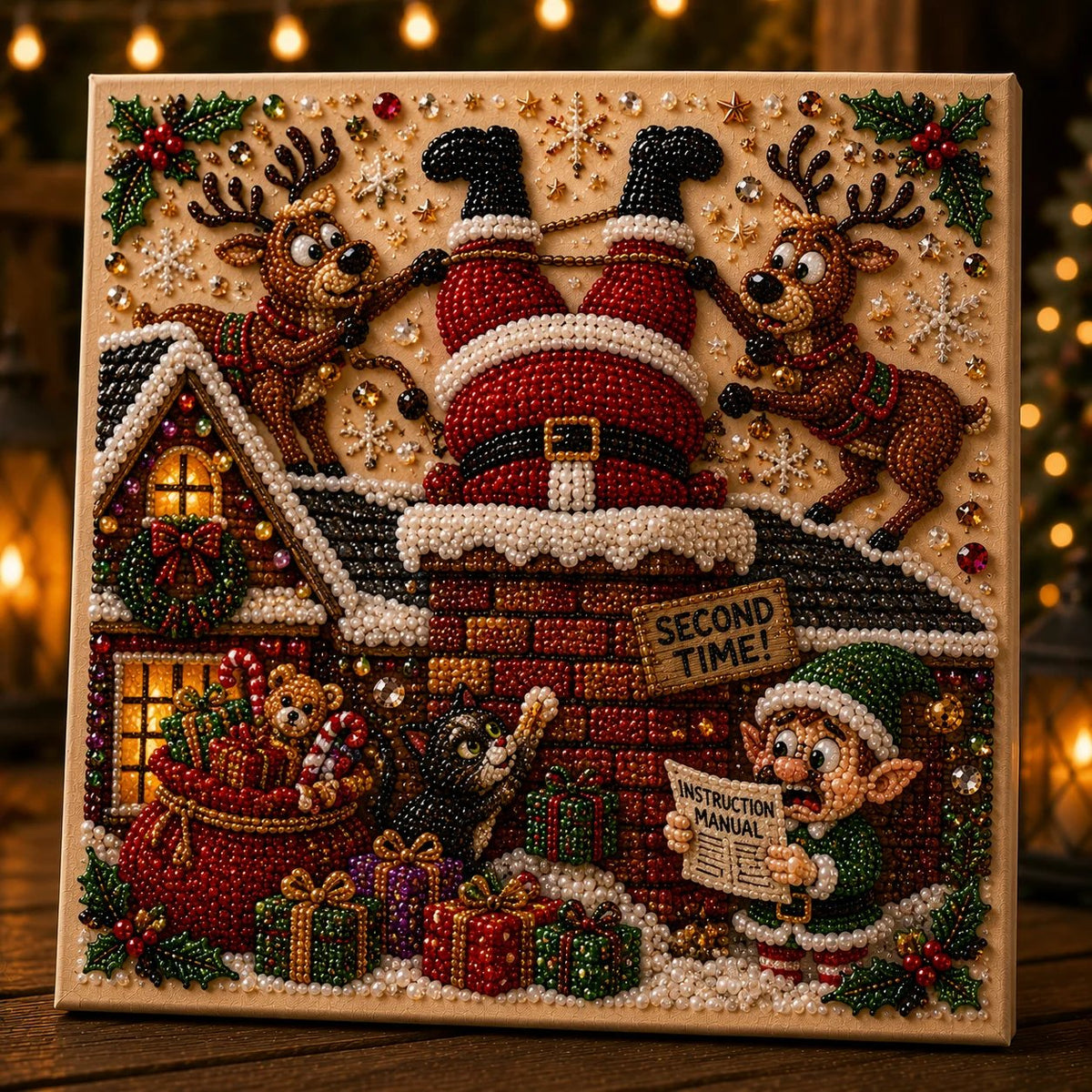 🎄 LAST DAY 49% OFF🧘 Relaxing & Beginner-Friendly🎄 Premium 3D Pearl Christmas Art Kit – ✨Relaxing DIY Craft to Create Stunning Christmas Artwork
