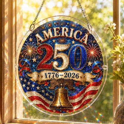 America 250th Anniversary Acrylic Puzzle Hanging Ornament