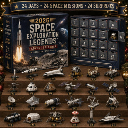 2026 Space Exploration Legends Advent Calendar – 24 Days of 2D Space Missions, 24 Collectible Surprises