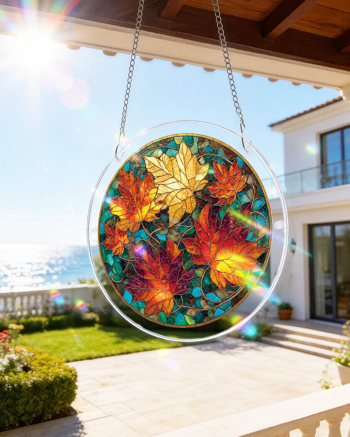Acrylic Jigsaw Puzzle Suncatcher - Golden Maple