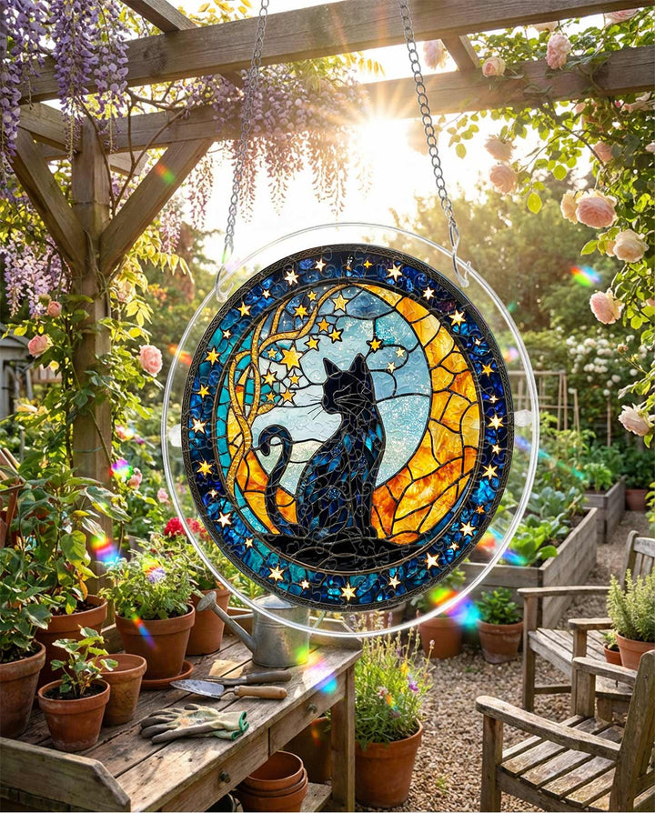 Acrylic Jigsaw Puzzle Suncatcher - Selene’s Cat