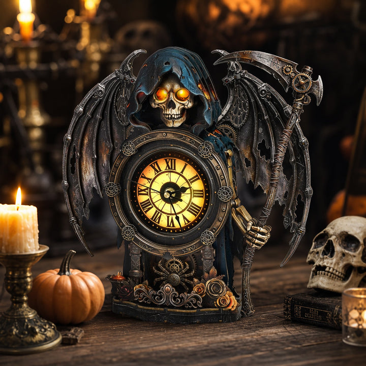 Death God– Hourly Chime DIY Wooden Clock, 3D Puzzle Craft Kit