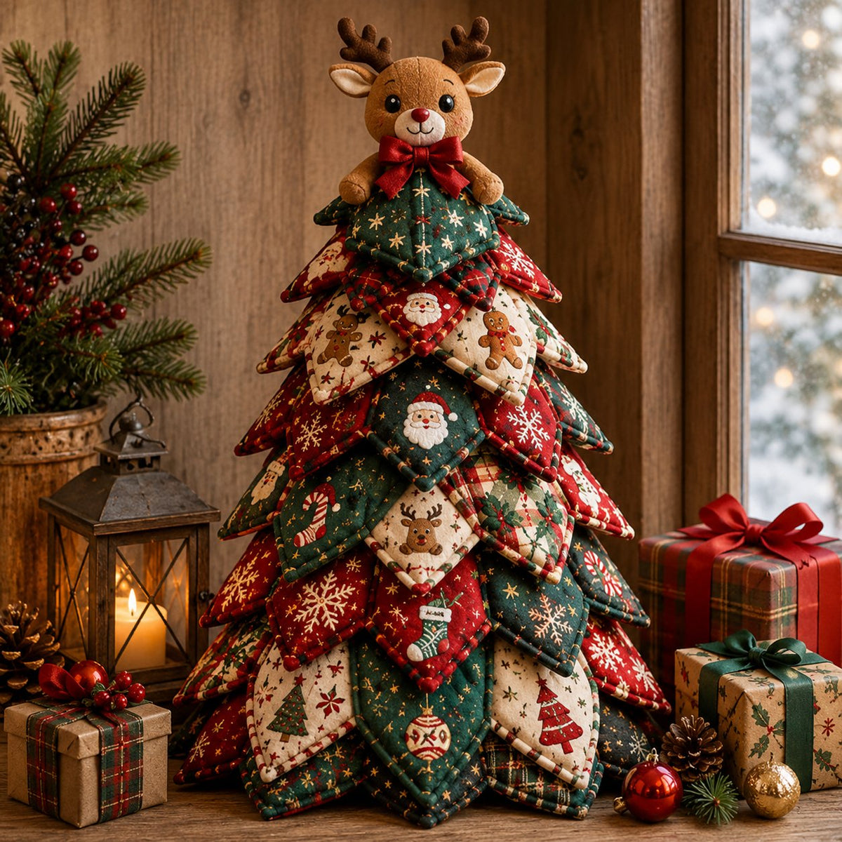 ⛄ Snowman DIY Quilted Christmas Tree Kit