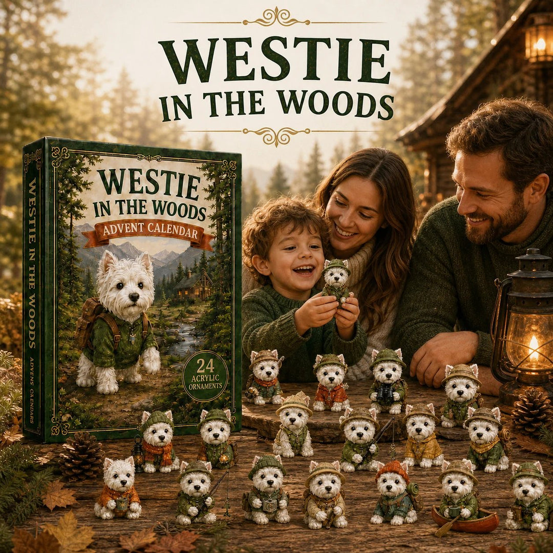 CHRISMAST KICKOFF 48% OFF - Westie In The Woods Advent Calendar 2026 - 24-Day Festive Countdown - Gift For Dog Lovers