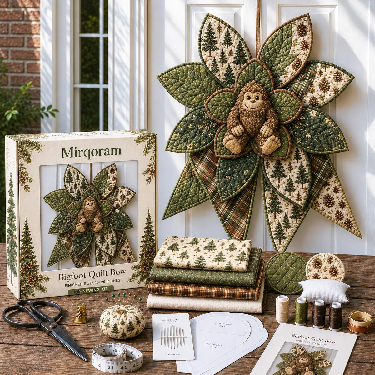 Mermaid - Handmade Quilted Door Bow DIY Sewing Kit