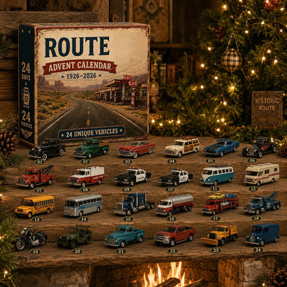 Route 66 Centennial Advent Calendar – 24 Days of  2D American Road Legends | 1926–2026 Collector’s Edition