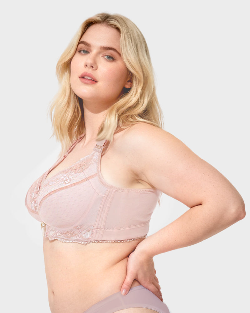 Lace Underwire Padded Push Up Bra