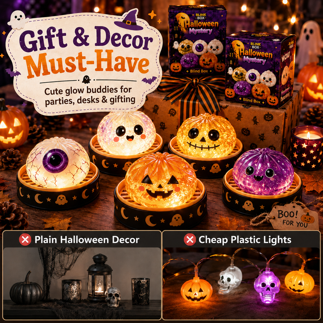 🎃Halloween Dumpling Stress Relief Toys with Steamer Storage Boxes