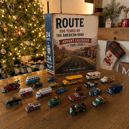 Route 66 Centennial Advent Calendar – 24 Days of  2D American Road Legends | 1926–2026 Collector’s Edition