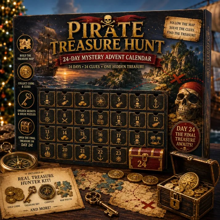⏳ Limited Time 50% OFF – 🎁✨24-Day Mystery Adventure Advent Calendar Collection | 24 Clues, Hands-On Puzzles & One Final Reveal