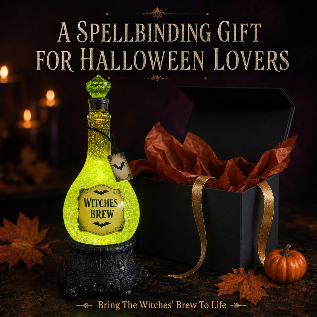 🔥Last Day 49% OFF 🧙✨Lighted Witches’ Brew Poison Bottle Glitter Globe
