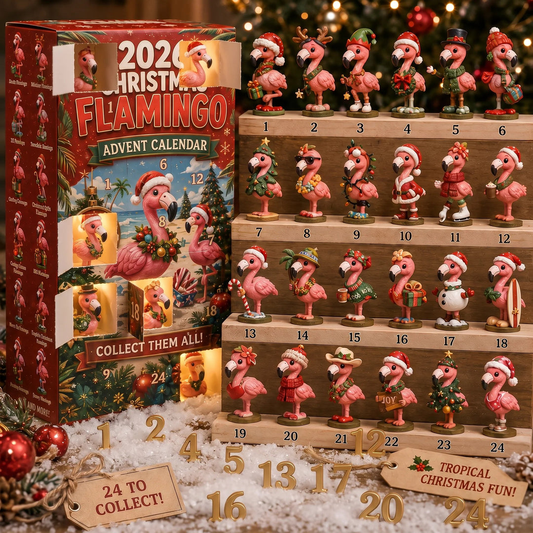 🦩 2026 Christmas Flamingo Advent Calendar – Every Day Brings New Surprises 🎄✨