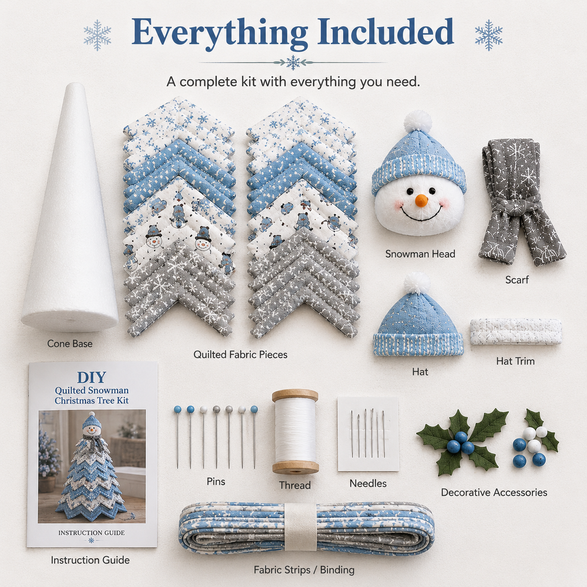 Special Offer - Frosty Snowman DIY Quilted Santa Christmas Tree Kit