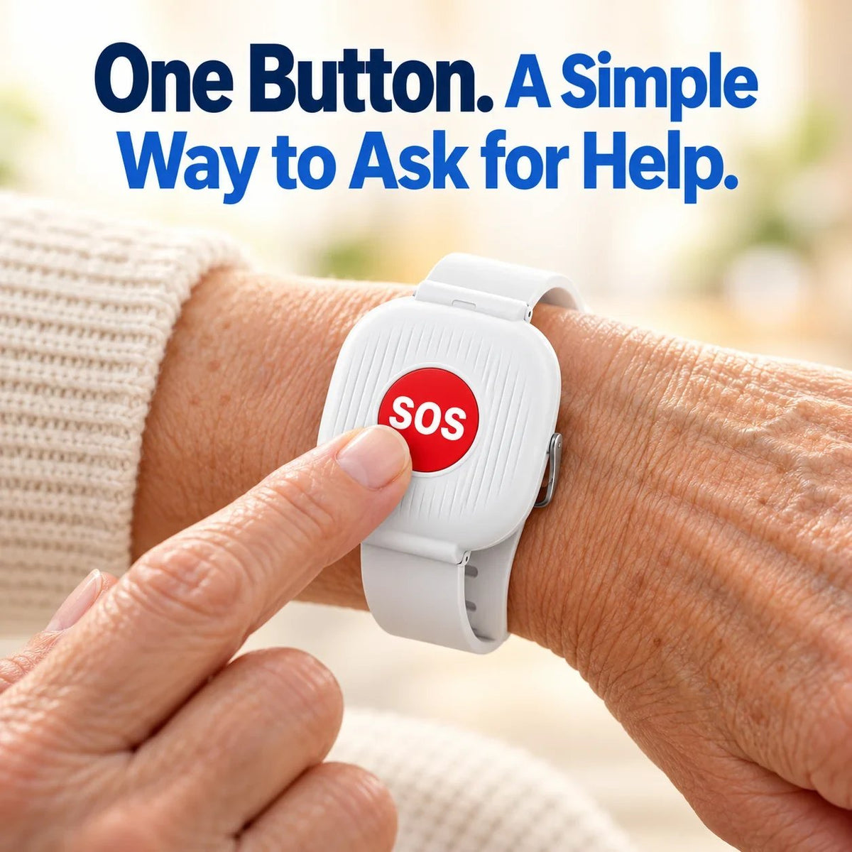🔥LAST DAY SALE 49% OFF-⚡ One-Touch SOS Safety Watch – Instant Wi-Fi Alerts to Family Phones | Rechargeable & Waterproof Design