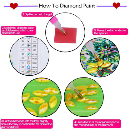 Framed Elk - Pearls Painting Kit DIY Diamond Painting Pearl Dot Crafts 20x20CM