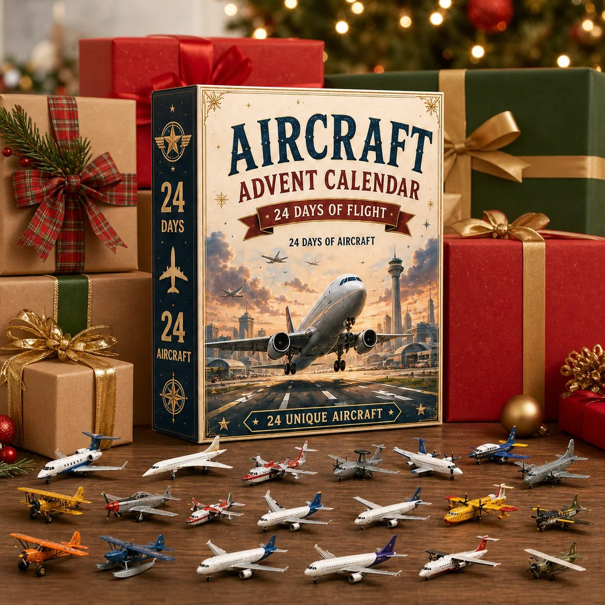 ⏳ Last Day 49% OFF – ✈️ Aircraft Advent Calendar 2026 | 24 Days of Flight with 24 Unique Miniature Airplanes, Jets & Aviation Collectibles 🎄🎁