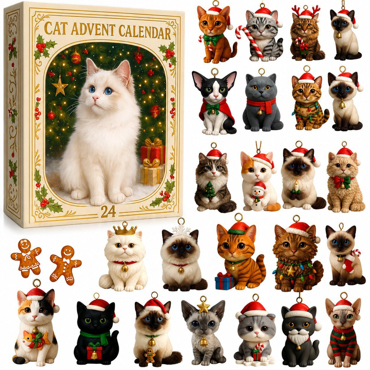 🐱💥Advent Calendar 2026 Cat Advent Calendar - Giftfor Adults Friends CatOwners and Lovers Christmas Holiday Countdown Gift