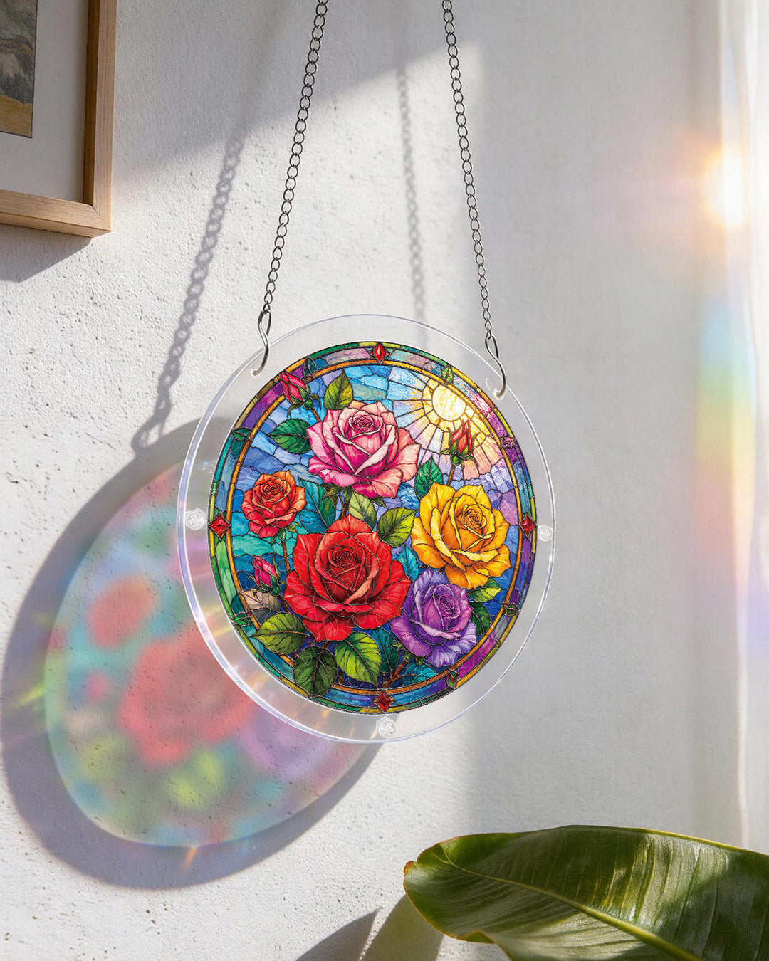 Rose Garden Window Light Suncatcher-Acrylic Window Art