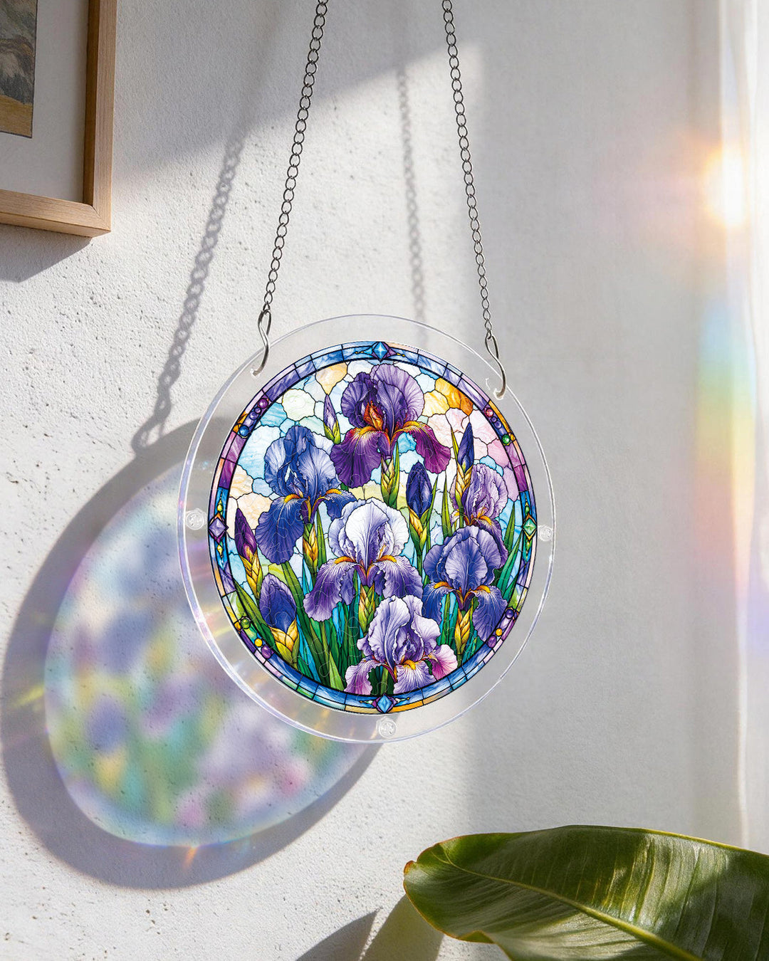 Iris Morning Light Light Suncatcher-Acrylic Window Art