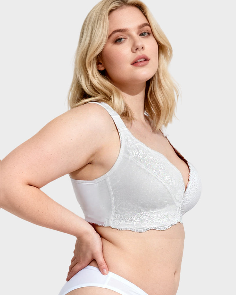 Lace Underwire Padded Push Up Bra