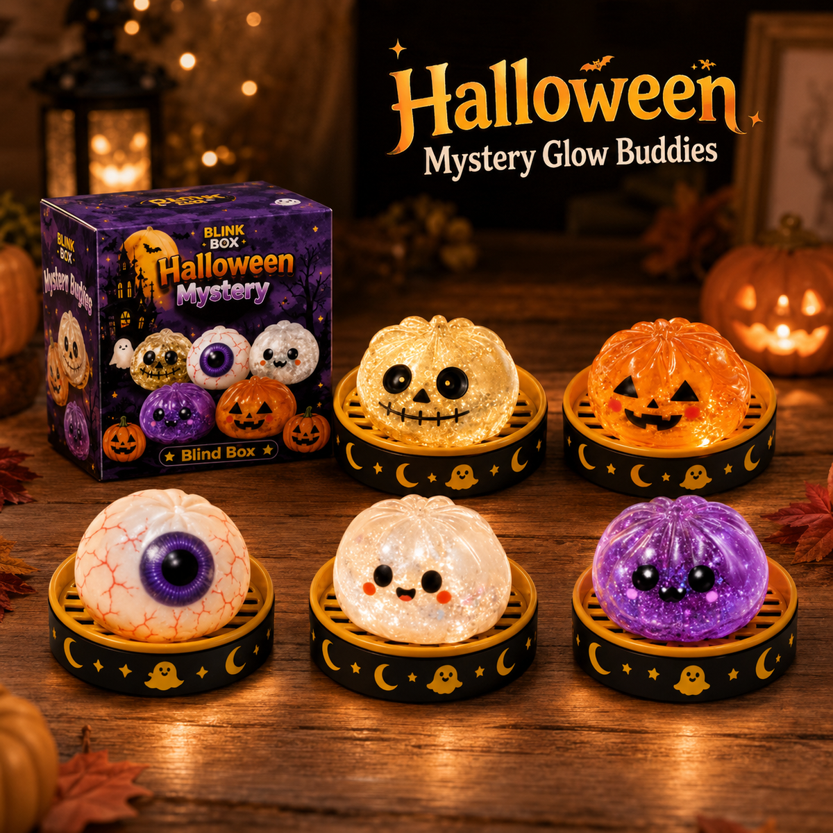 🎃Halloween Dumpling Stress Relief Toys with Steamer Storage Boxes