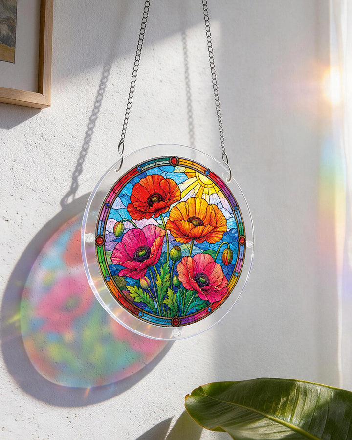 Sunlit Floral Garden Light Suncatcher-Acrylic Window Art