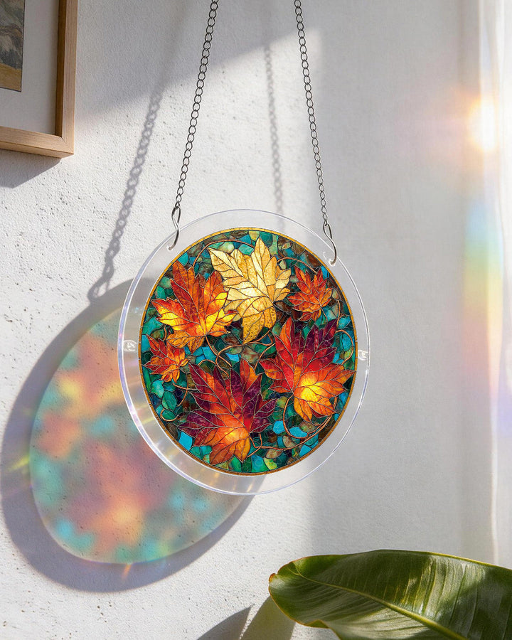 Acrylic Jigsaw Puzzle Suncatcher - Golden Maple