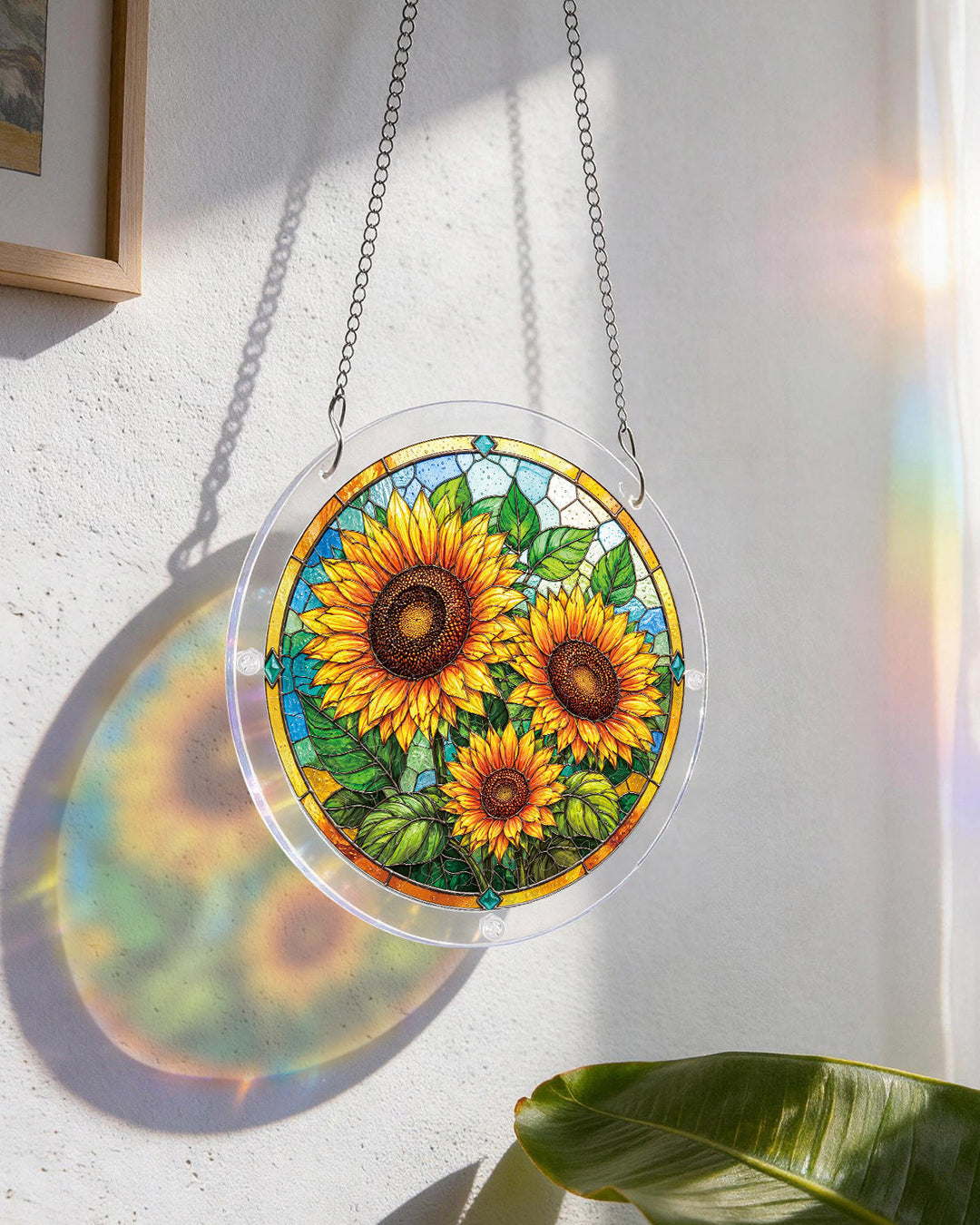 Sunflower Radiance Light Suncatcher-Acrylic Window Art