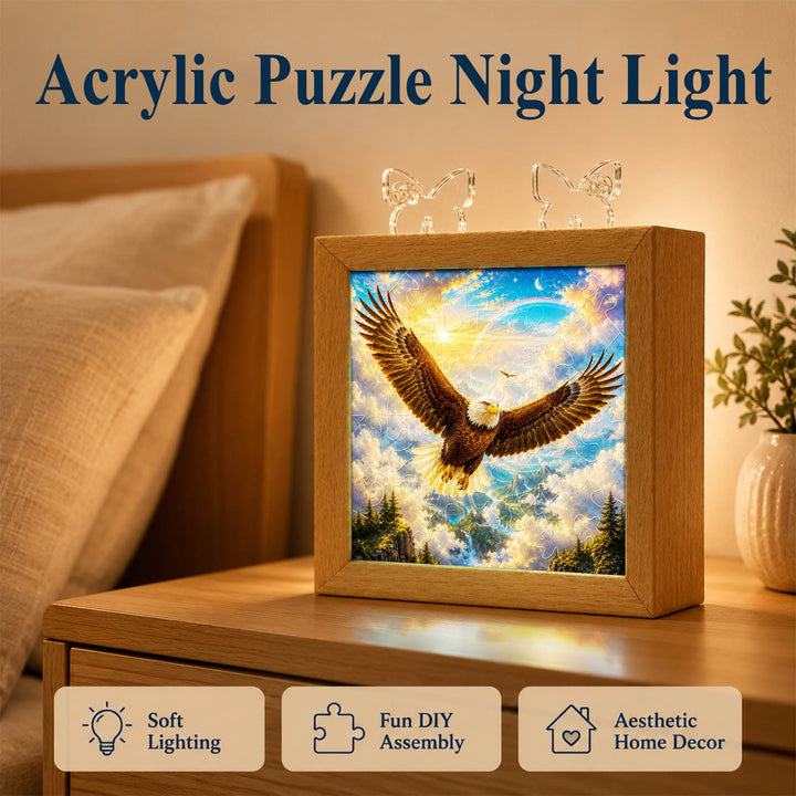 Acrylic Puzzle Night Light - Soaring Eagle