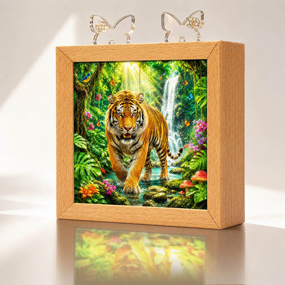 Acrylic Puzzle Night Light - Jungle Tiger King