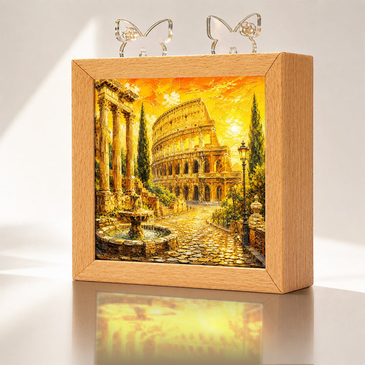Acrylic Puzzle Night Light - Roman Sunset