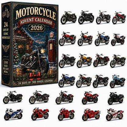 🔥😍🏍️🎄 Motorcycle Advent Calendar 2026 – 24 Days of 2D Two-Wheel Legends 🎁🔥
