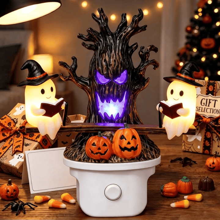 🔥HOT SALE 49% OFF🎃👻Animated Seesaw Ghost Plug In LED Night Light