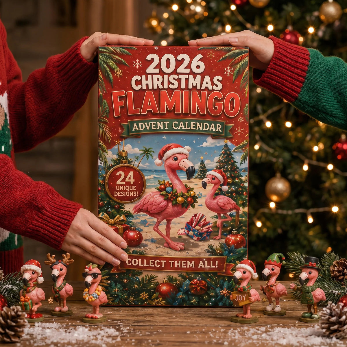 🦩 2026 Christmas Flamingo Advent Calendar – Every Day Brings New Surprises 🎄✨
